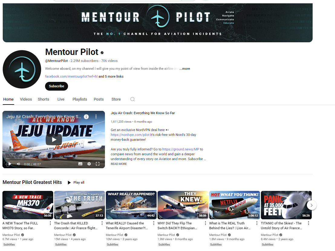 Mentour Pilot Channel Icon